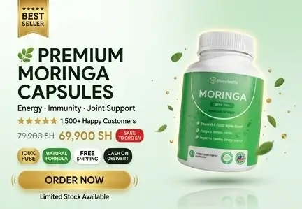 🌿 Premium Moringa Capsules – Energy, Immunity & Joint Support